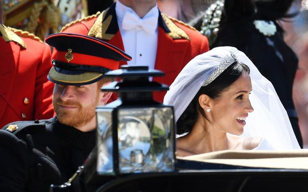 Princ Hari i Megan Markl na svom venčanju 2018. godine