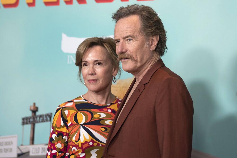 Brajan Krenston i Robin Dirden na njujorškoj premijeri filma 'Asteroid siti'