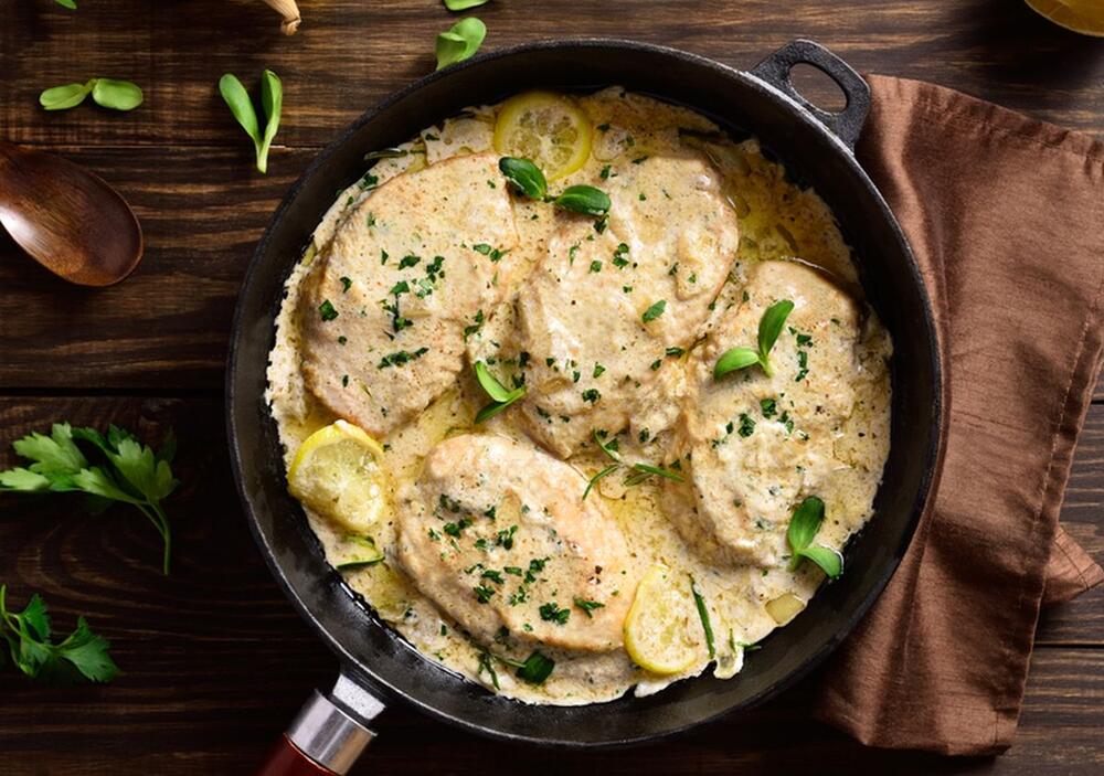 Piletina u kremastom sosu za ručak