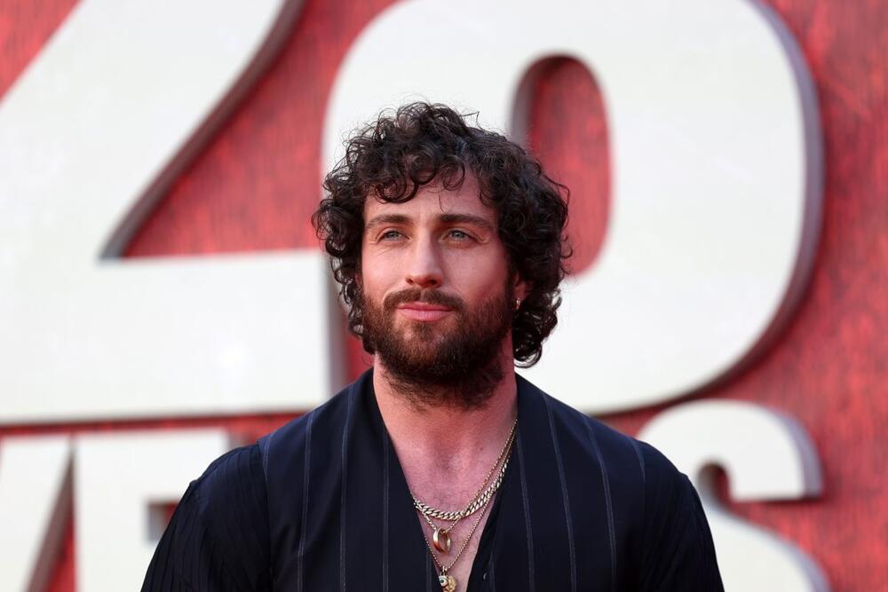 Aron  Tejlor-Džonson na premijeri filma "28 godina kasnije"