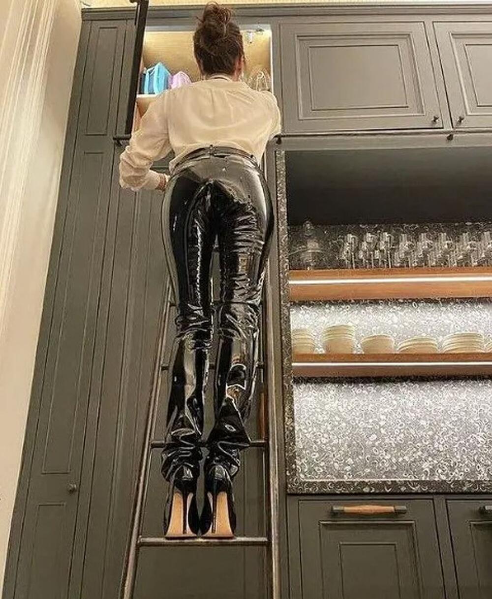 Viktorija Bekam u kuhinji