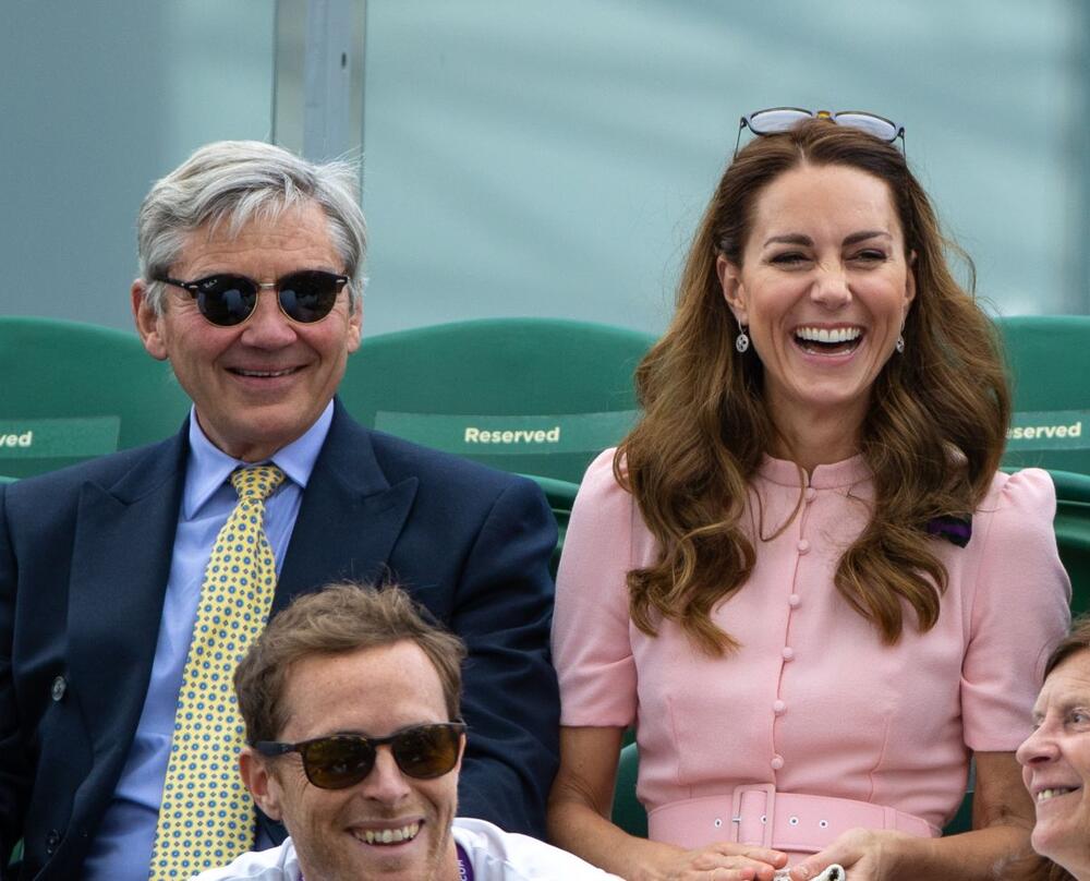 Majkl i Kejt Midlton na Vimbldonu 2021.