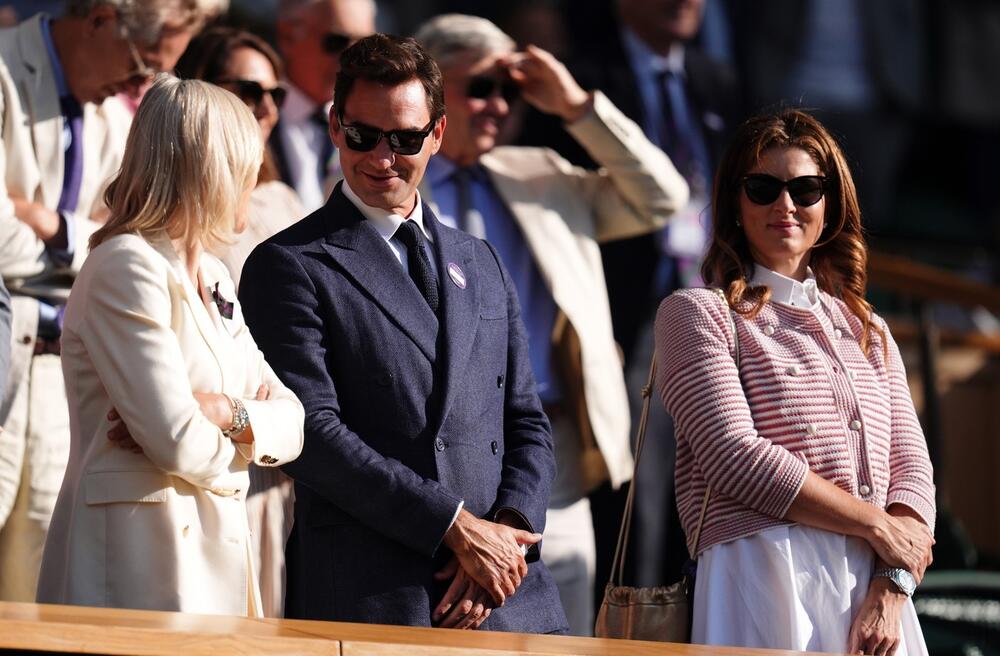 Rožer i Mirka Federer na Vimbldonu 2025. godine