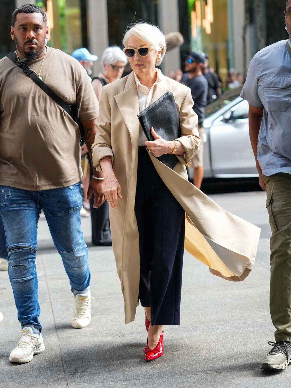 Meril Strip na snimanju filma 'Đavo nosi Pradu 2'