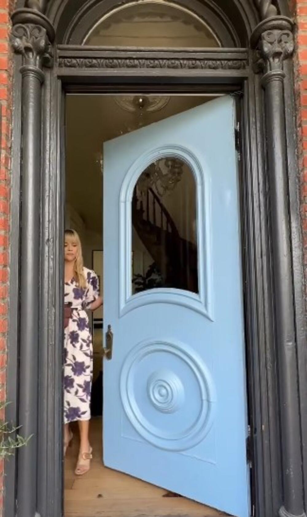 Svetloplava ulazna vrata Riz Viterspun