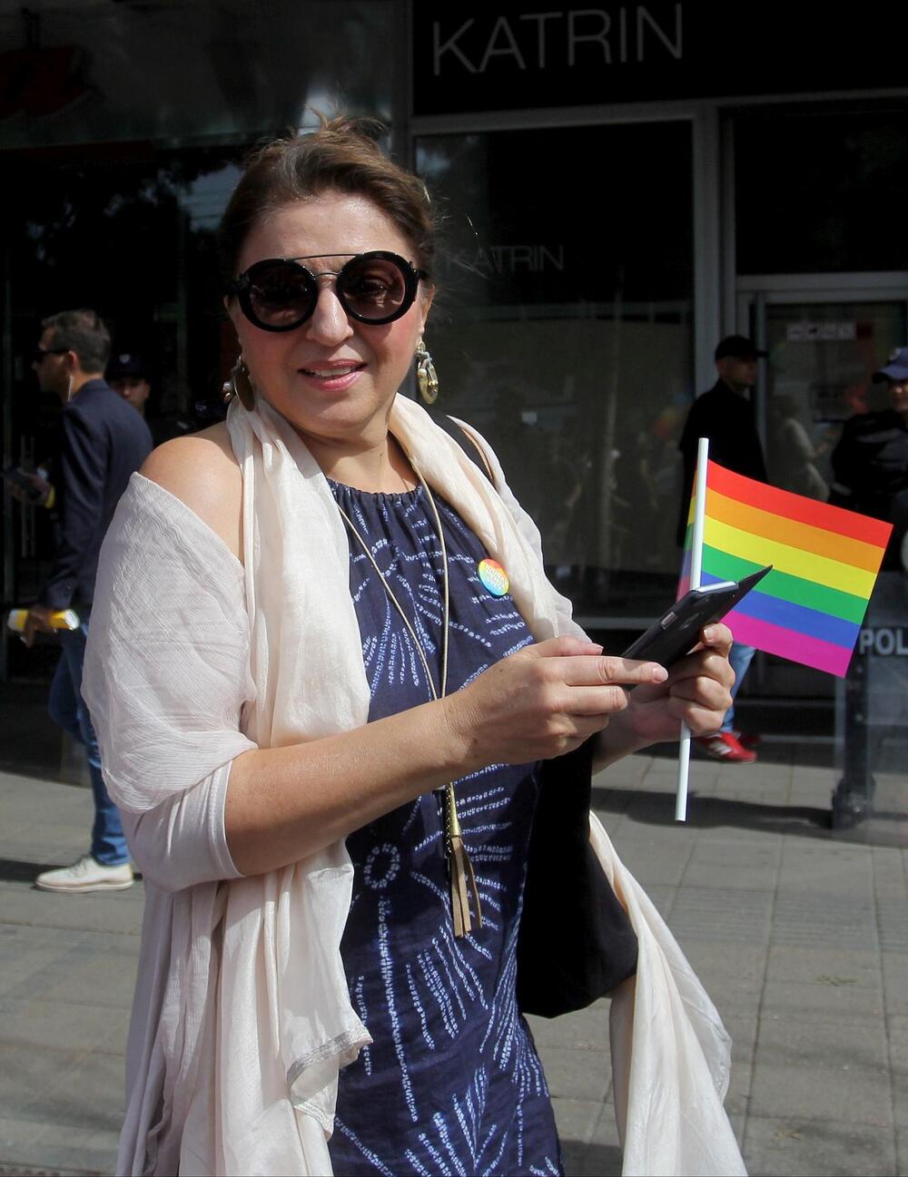 Mirjana Karanović na Prajdu 2016.