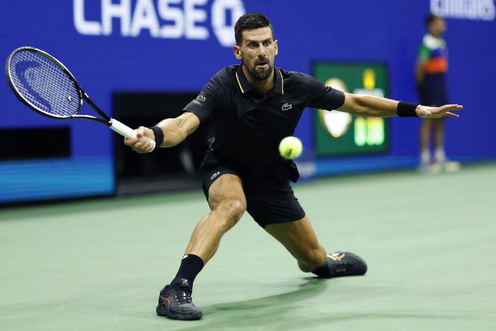 Novak Đoković u prvom kolu US Opena 2025.