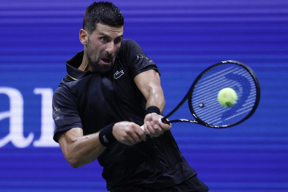 Novak Đoković u prvom kolu US Opena 2025.