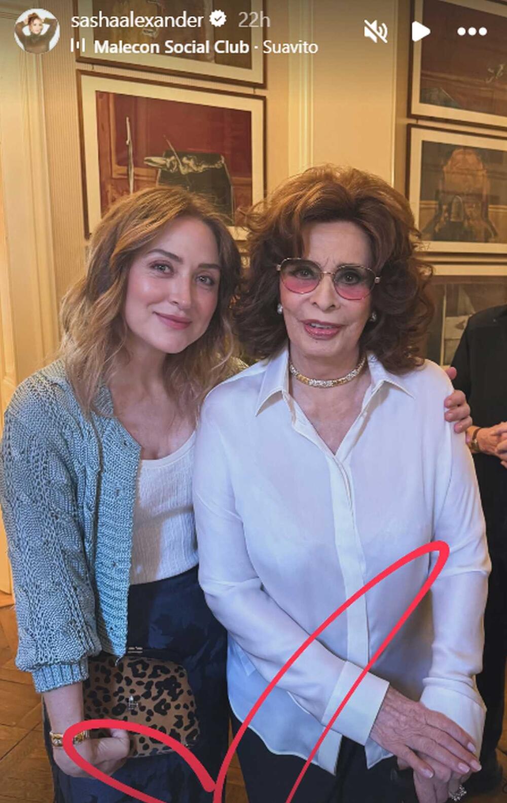 Saša Aleksander i Sofija Loren