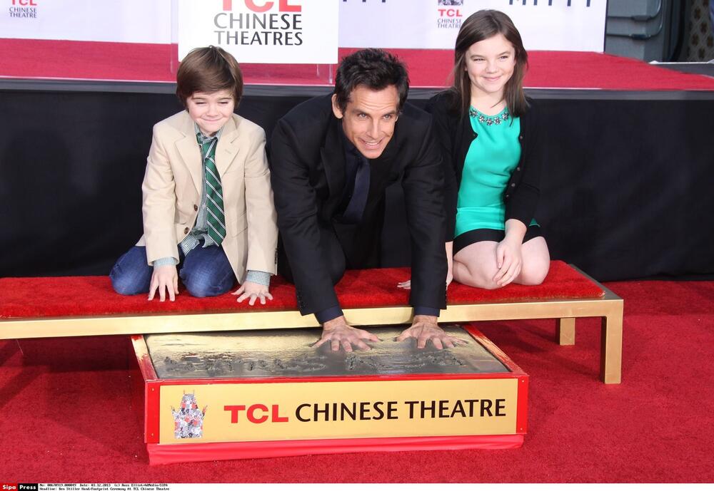 Ben Stiler sa sinom Kvinlinom i ćerkom Elom