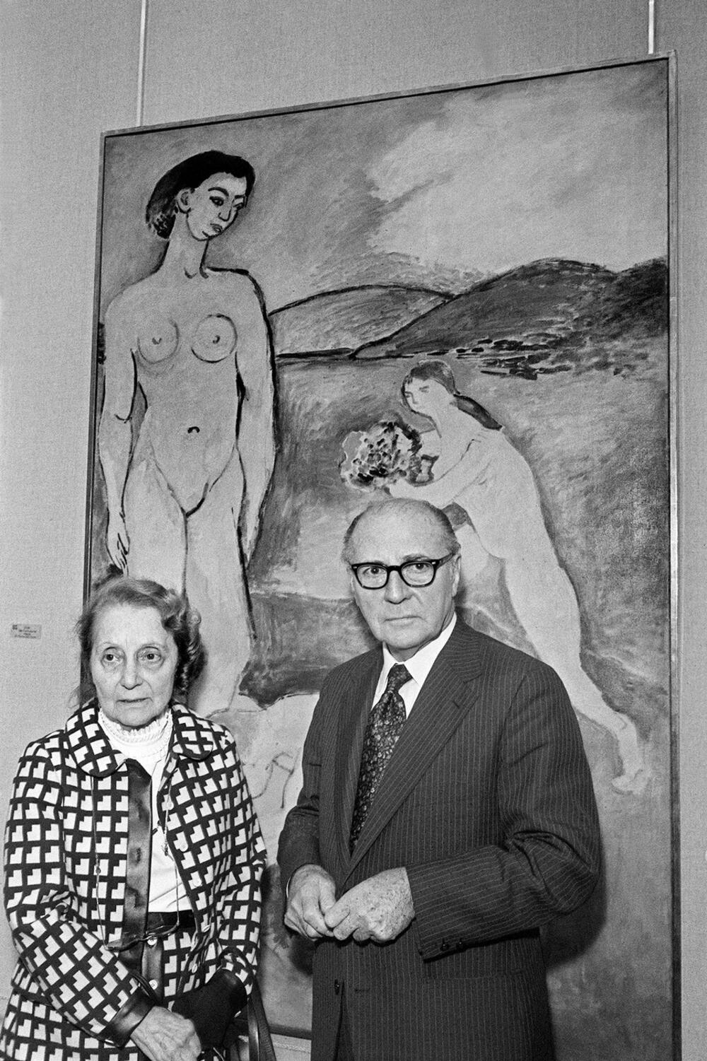 Margerit Matis Dituit, ćerka Anrija Matisa, s mlađim polubratom Pjerom