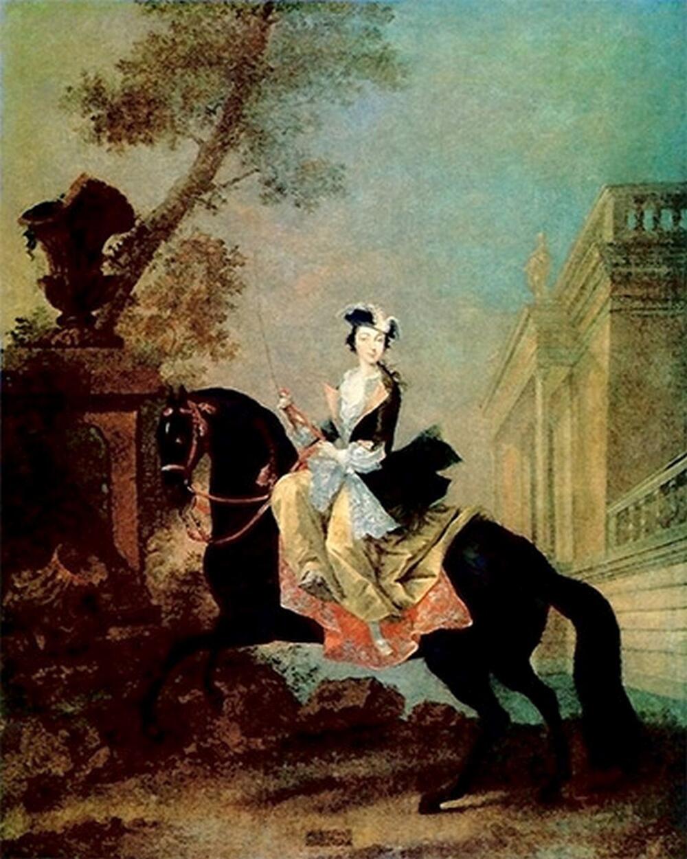 Katarina Velika na portretu Georga Kristofa Grota