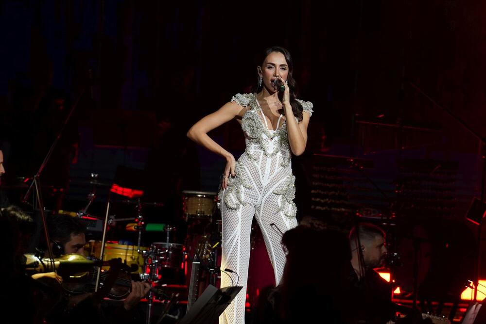 Emina Jahović na koncertu u Beogradu