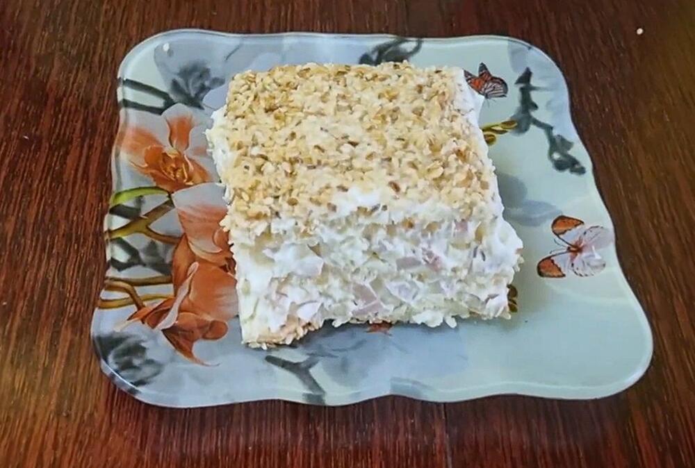 Slana torta sa susamom i krekerima