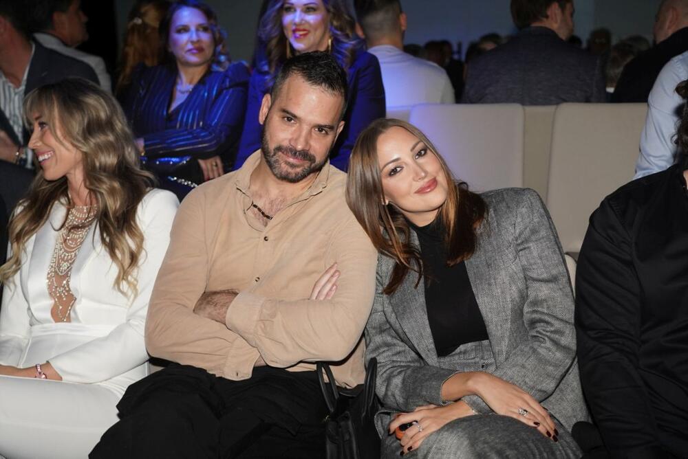 Filip Živojinović i Aleksandra Prijović na modnoj reviji