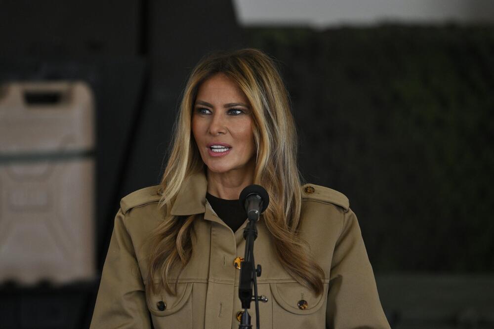 Melanija Tramp u vojnoj bazi u Severnoj  Karolini