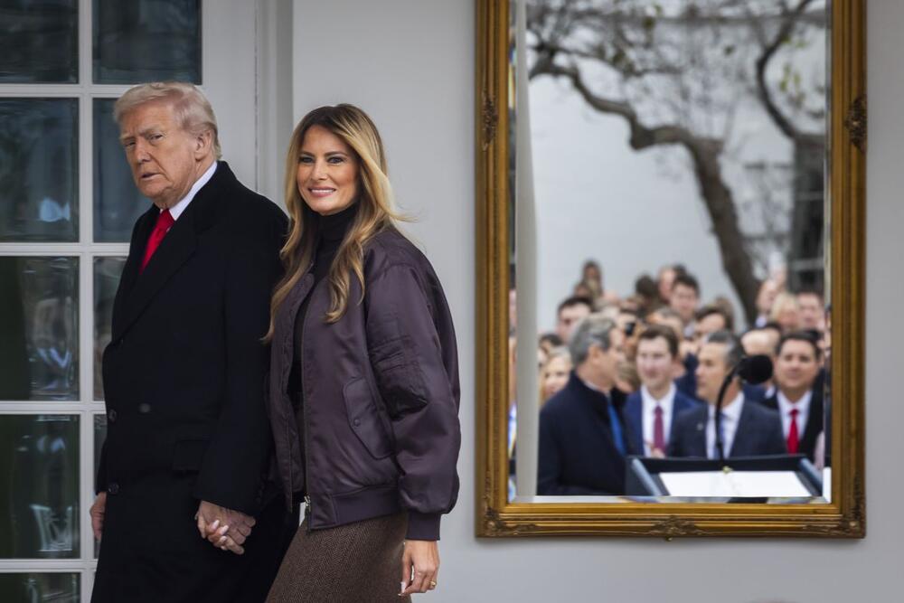Donald i Melanija Tramp u Beloj kući