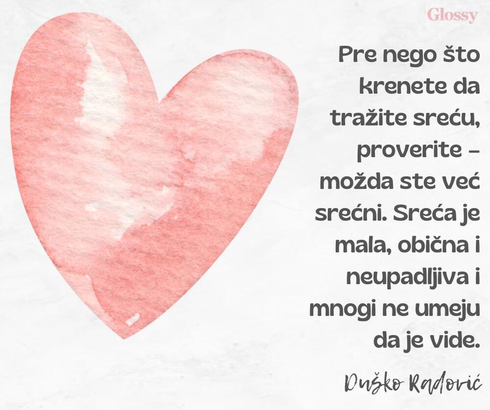 Citat Duška Radovića o sreći