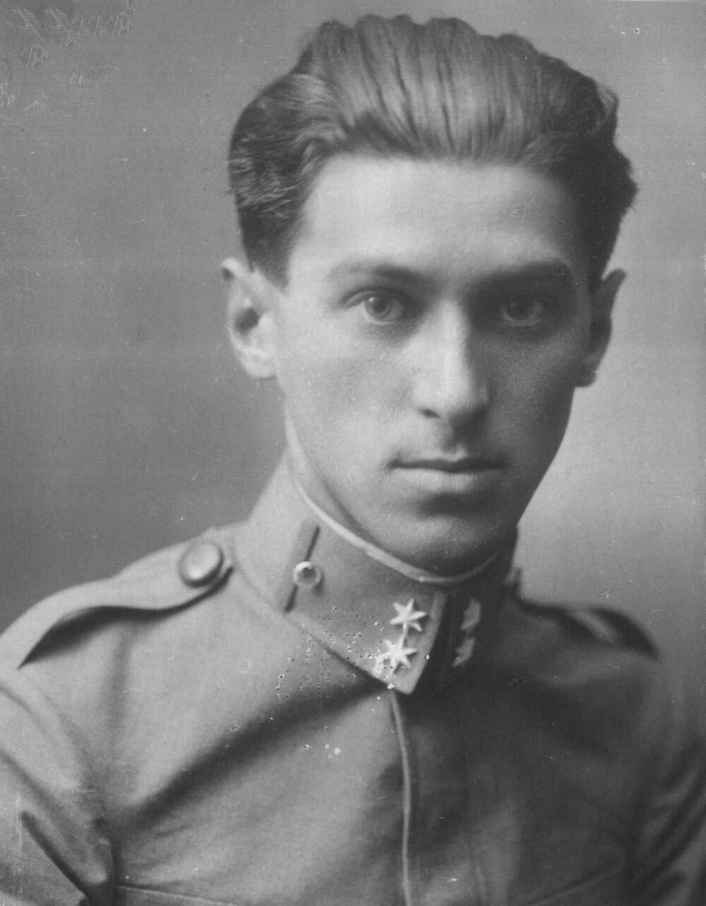 Portret Miloša Crnjanskog u mladosti