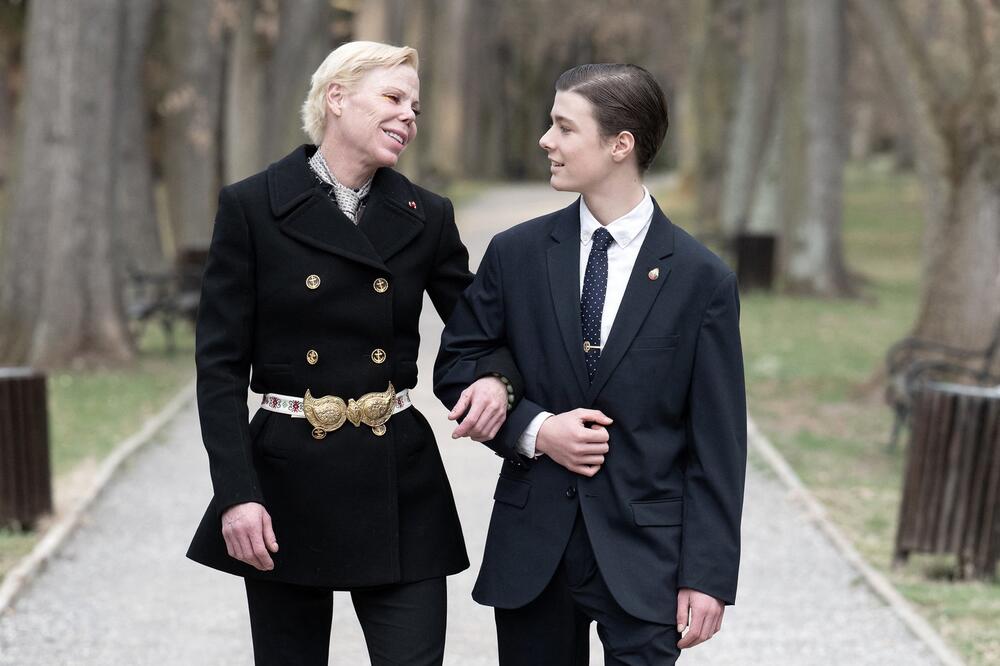 Princeza Kalina sa sinom princem Simeonom u Bugarskoj