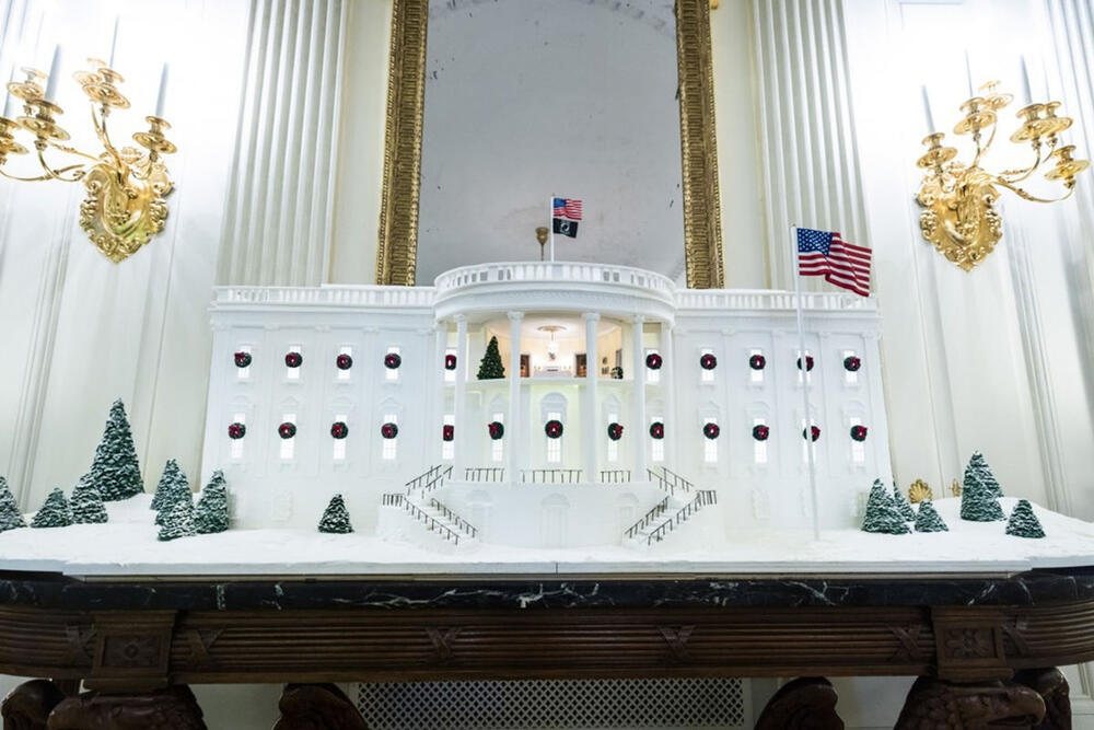 Bela kuća, Melanija Tramp, Donald Tramp, Novogodišnja dekoracija