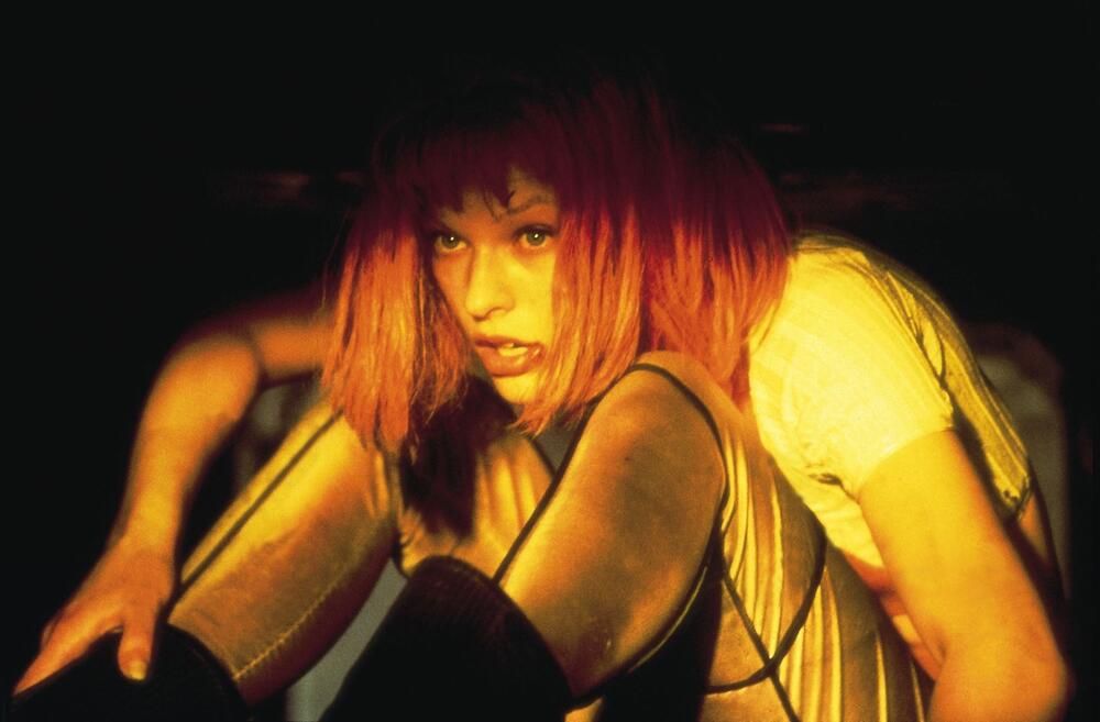 Mila Jovović u filmu 'Peti element' Lika Besona