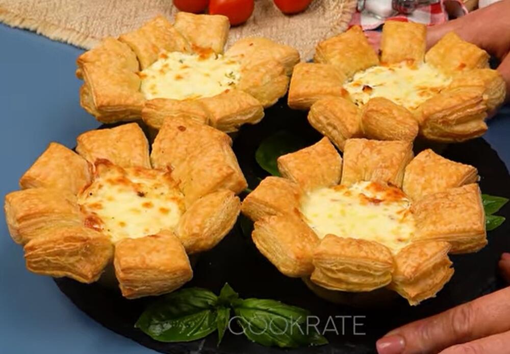 Dekorativni cvetići od lisnatog testa