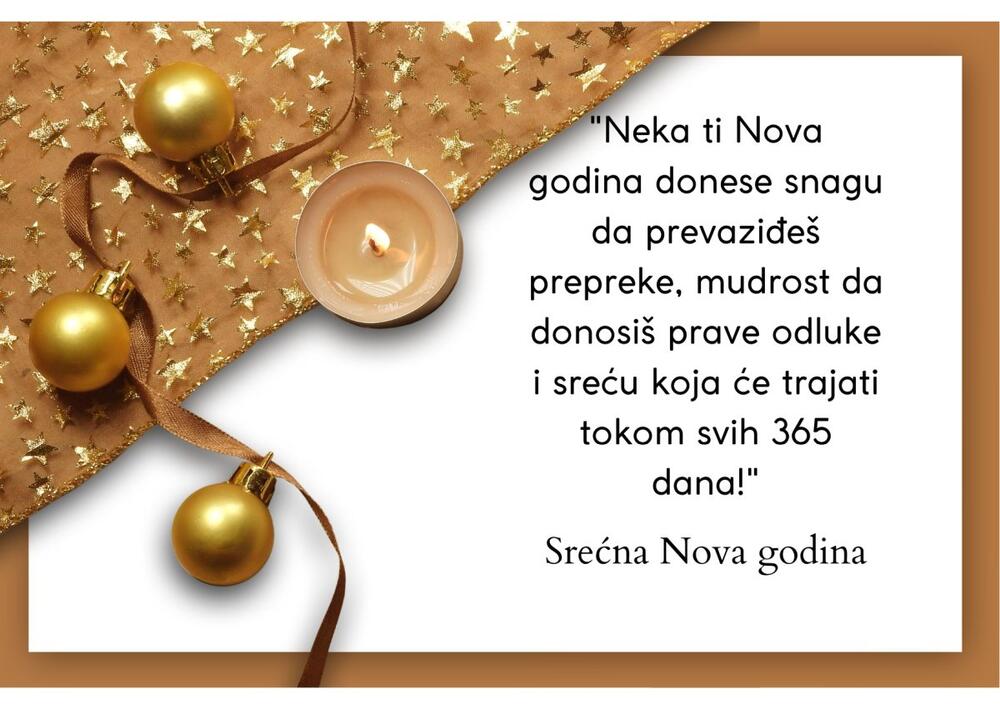 NAJLEPŠE ČESTITKE ZA NOVU GODINU