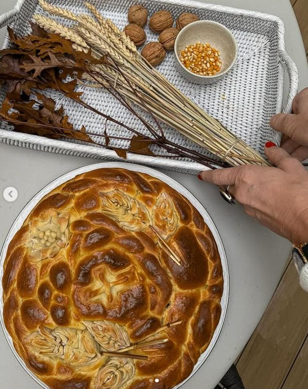 Česnica za Božić u domu Ane Ivanović