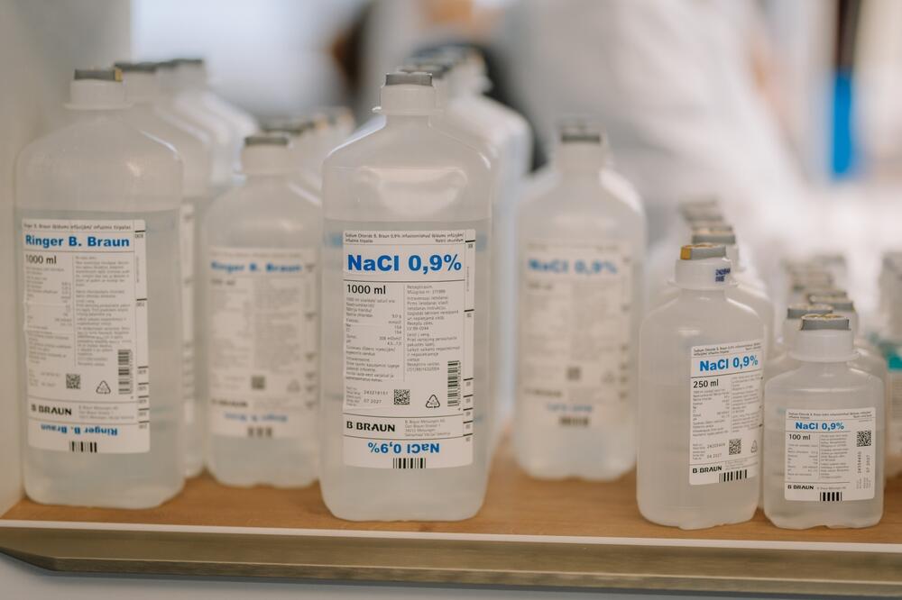 Fiziološki rastvor (NaCl) uglavnom se koristi za infuziju