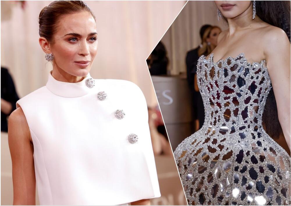 Emili Blant i Ćejs Infiniti na dodeli Zlatnih globusa