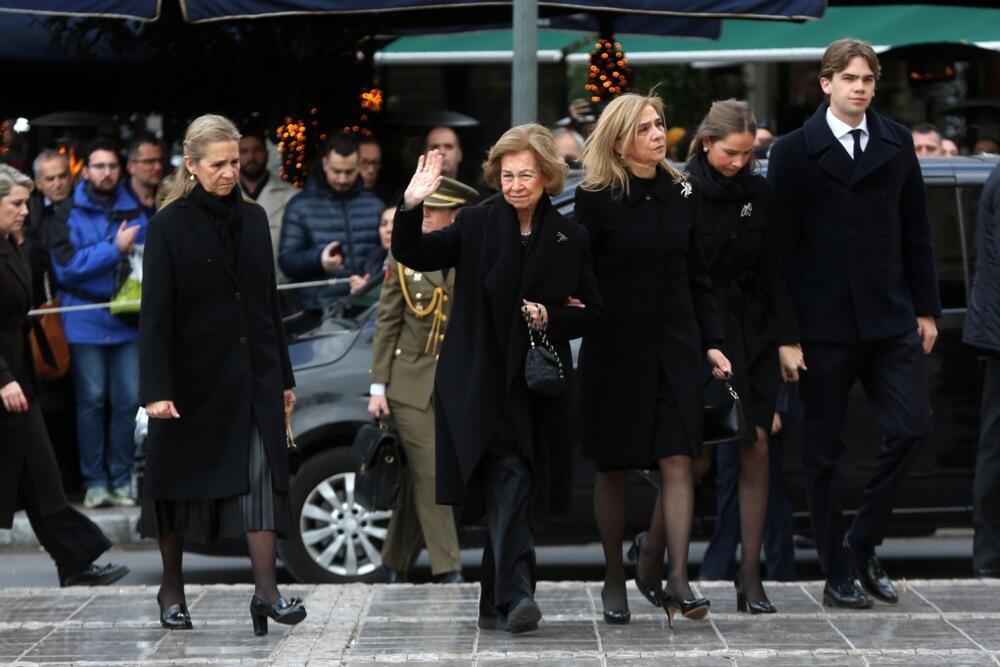 Kraljica Sofija od Španije na sahrani njene sestre princeze Irene