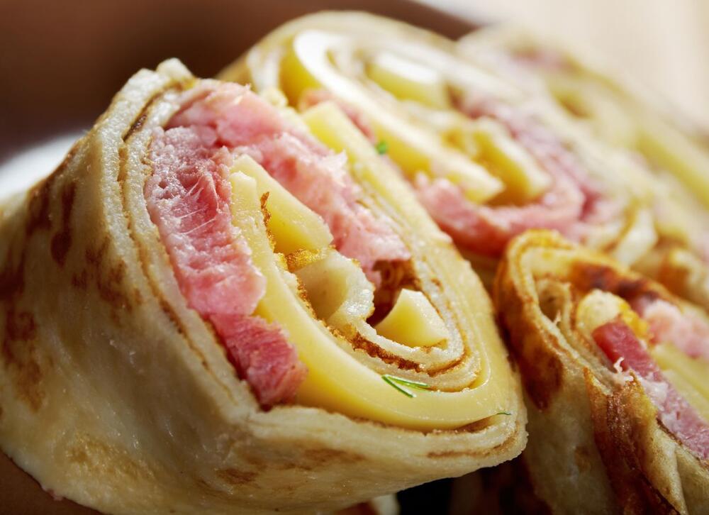 Recept za slane palačinke sa šunkom i kačkavaljem