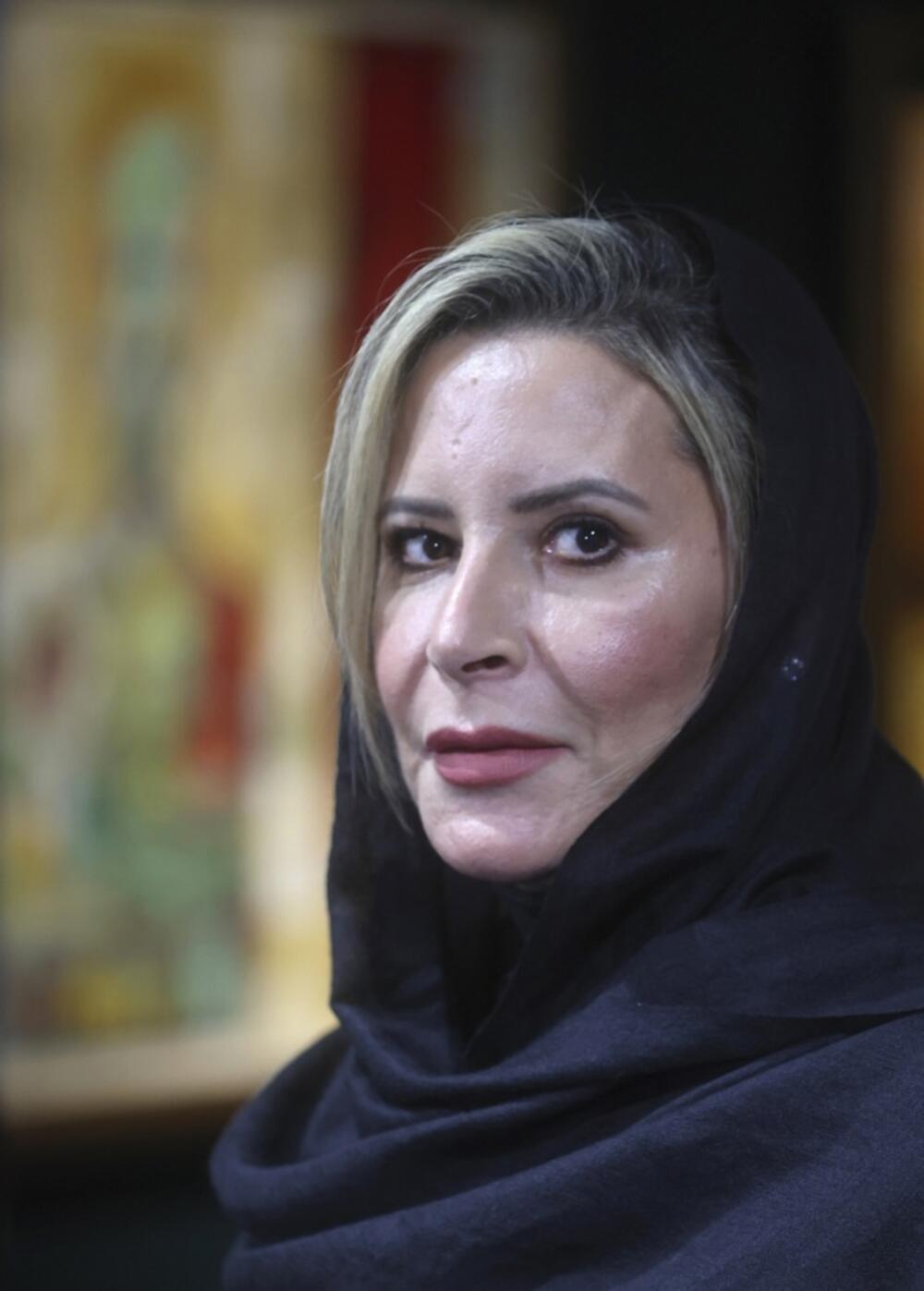 Ajša Gadafi na izložbi u Moskvi 2024.