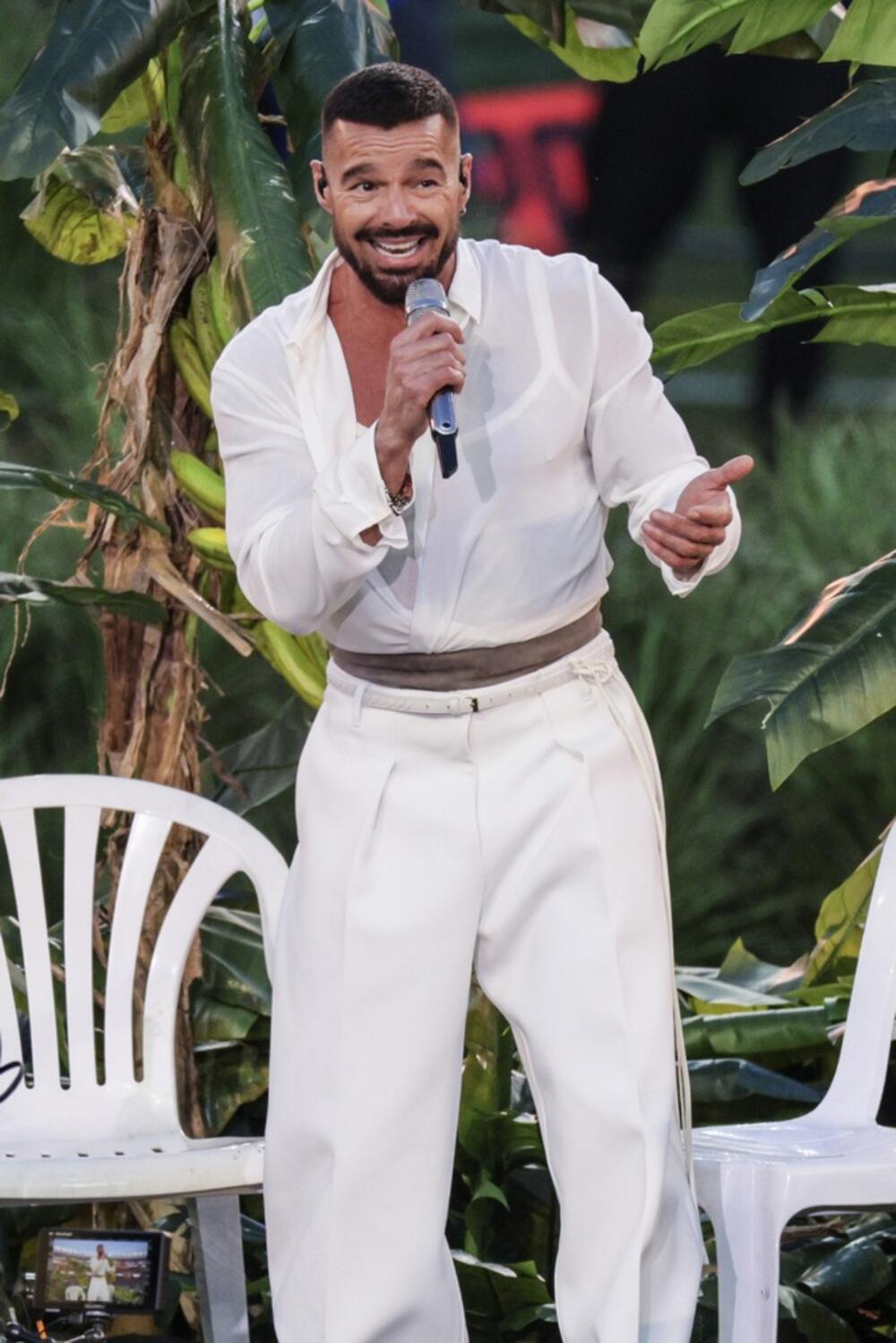 Riki Martin tokom nastupa na Superbolu