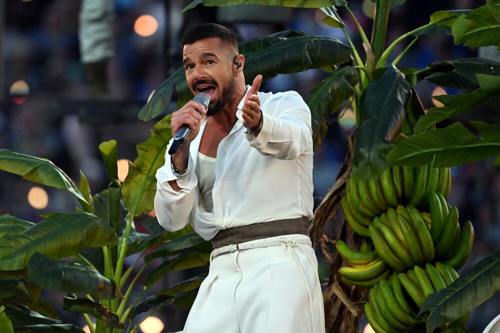 Riki Martin tokom nastupa na Superbolu