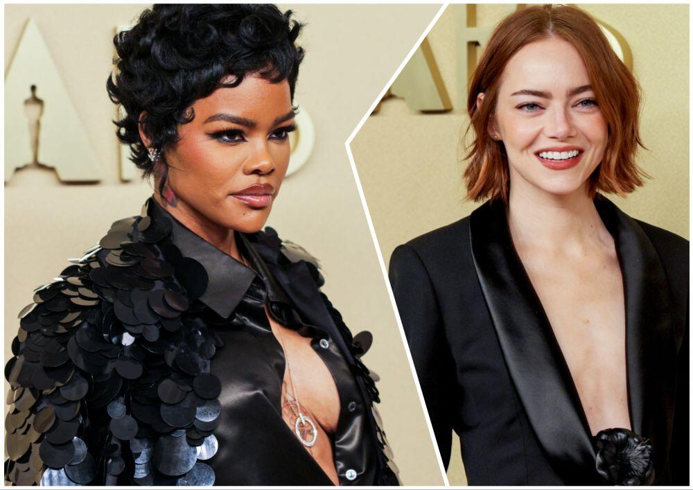 Tejana Tejlor i Ema Stoun na svečanom ručku pred dodelu Oskara