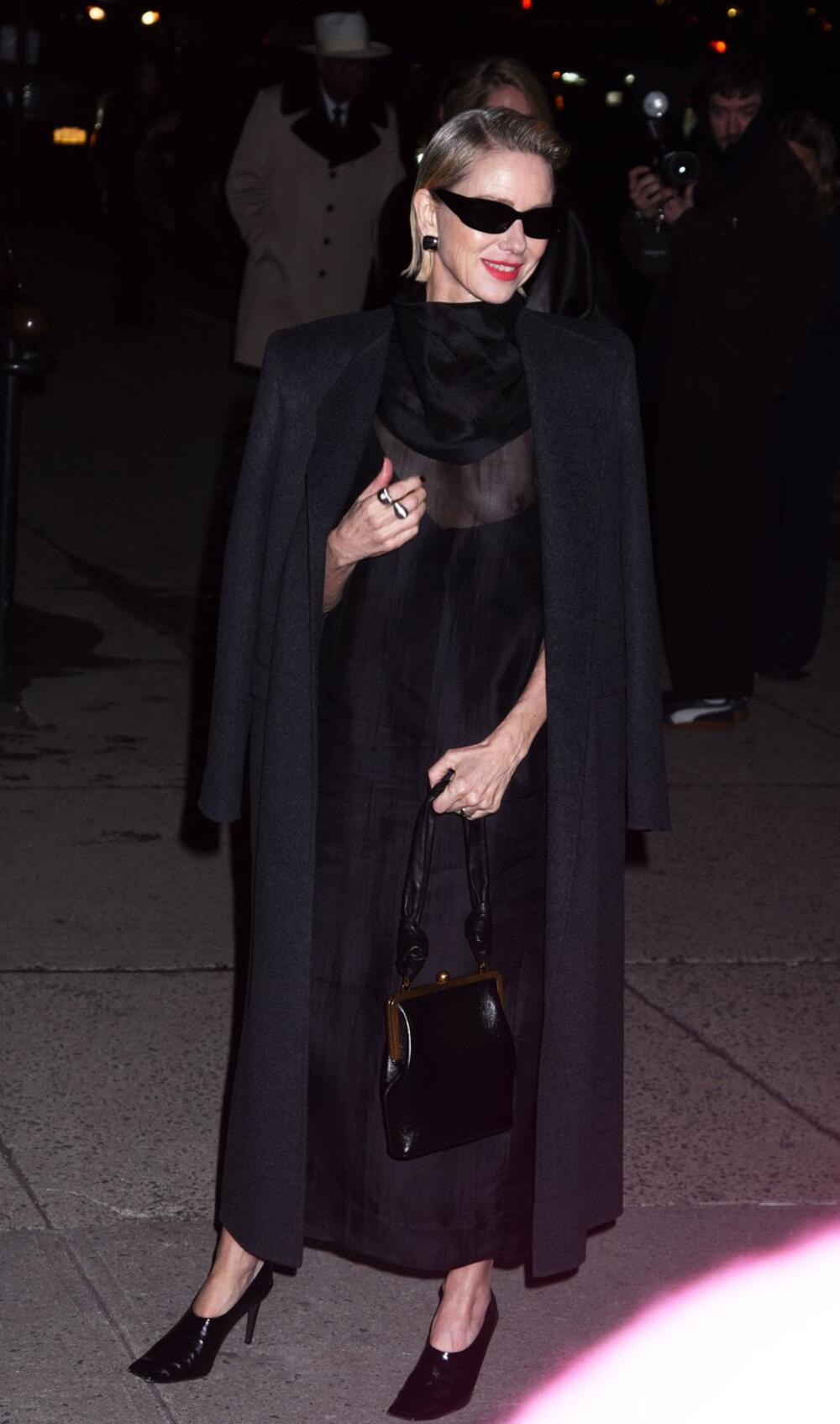 Naomi Vots na reviji brenda Khaite na Nedelji mode u Njujorku.