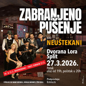 Zabranjeno pušenje kao Neuštekani zbog velikog interesovanja i treći put u Splitu