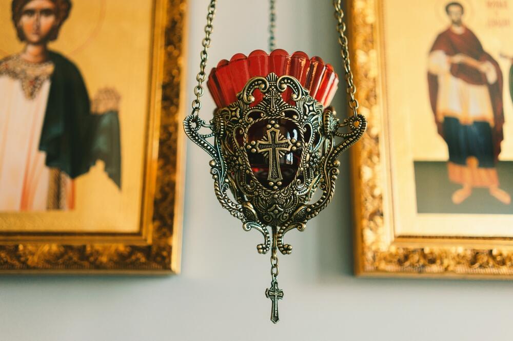 Detalj u pravoslavnoj crkvi u Čačku