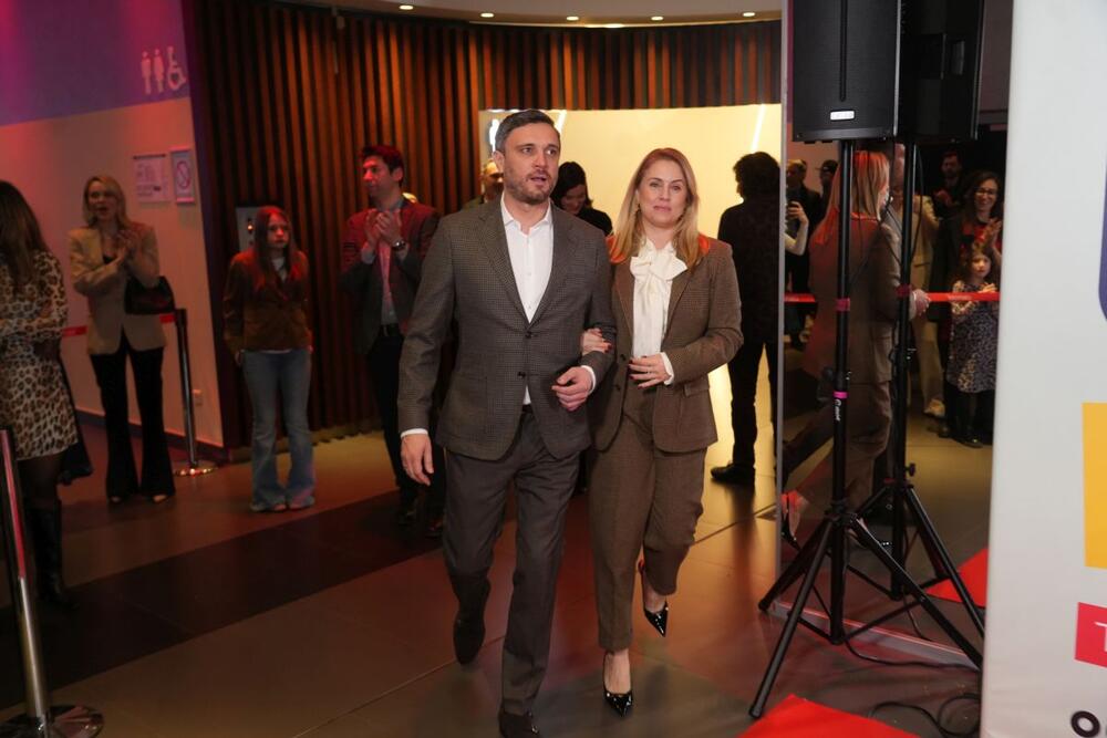 Zlatan Vidović i Tamara Krcunović na premijeri filma "Biće novih leta"