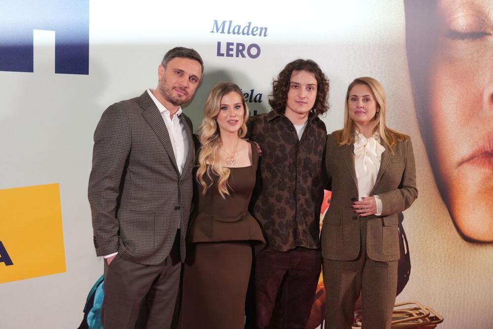Zlatan Vidović, Anđela Kribl, Mladen Lero i Tamara Krcunović na premijeri filma 'Biće novih leta'