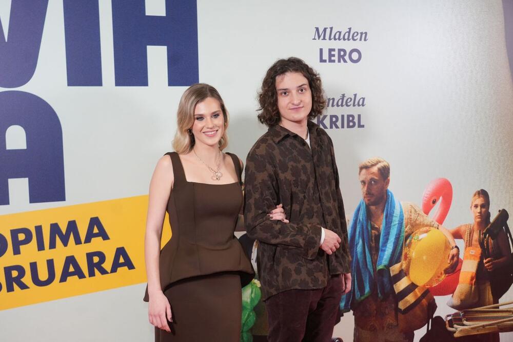 Glumica Anđela Kribl i glumac Mladen Lero na premijeri filma 'Biće novih leta'