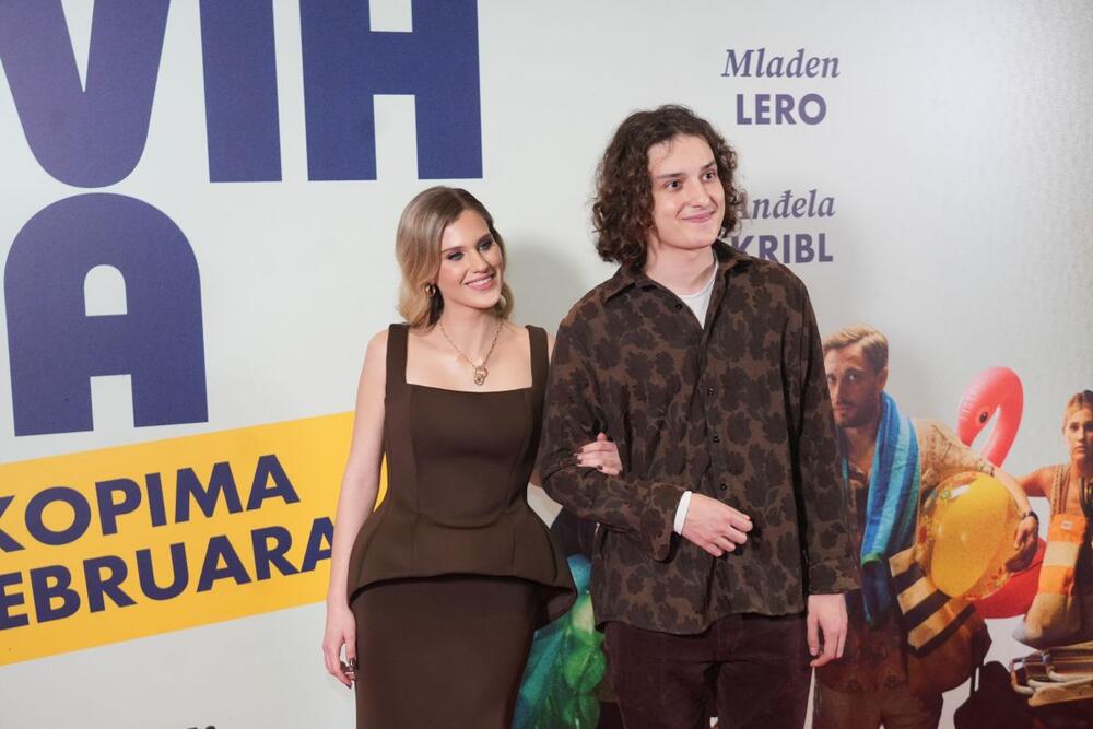 Glumica Anđela Kribl i glumac Mladen Lero na premijeri filma "Biće novih leta"