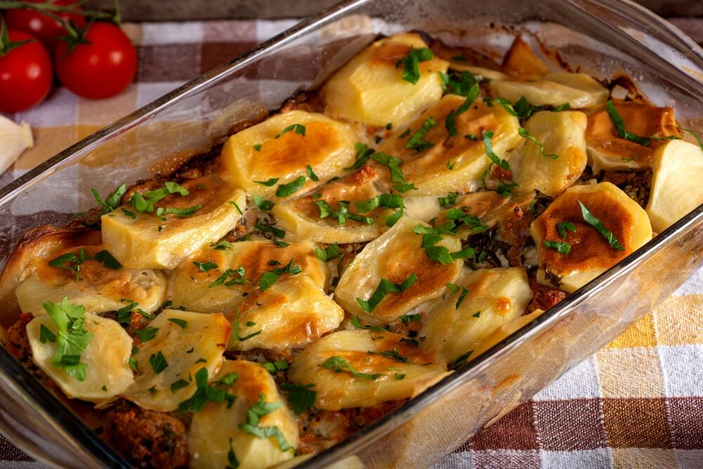 Posna, veganska musaka s pečurkama