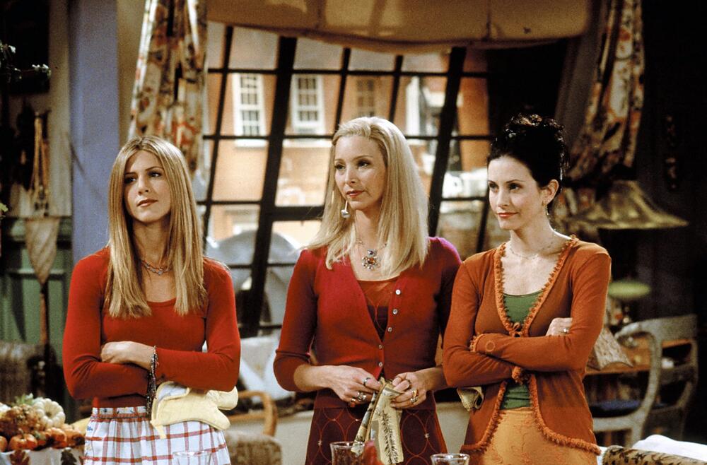 Dženifer Aniston, Lisa Kudrou i Kortni Koks u seriji 'Prijatelji'