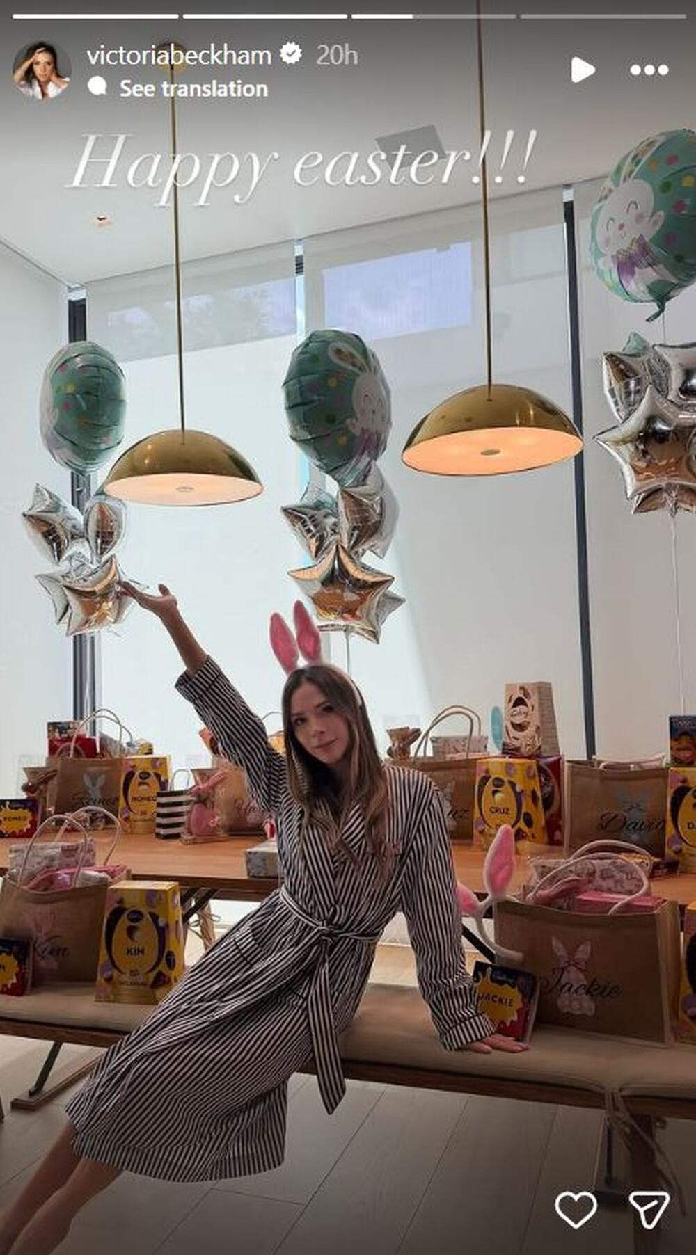 VIKTORIJA BEKAM KAO ZEČICA NA USKRS 