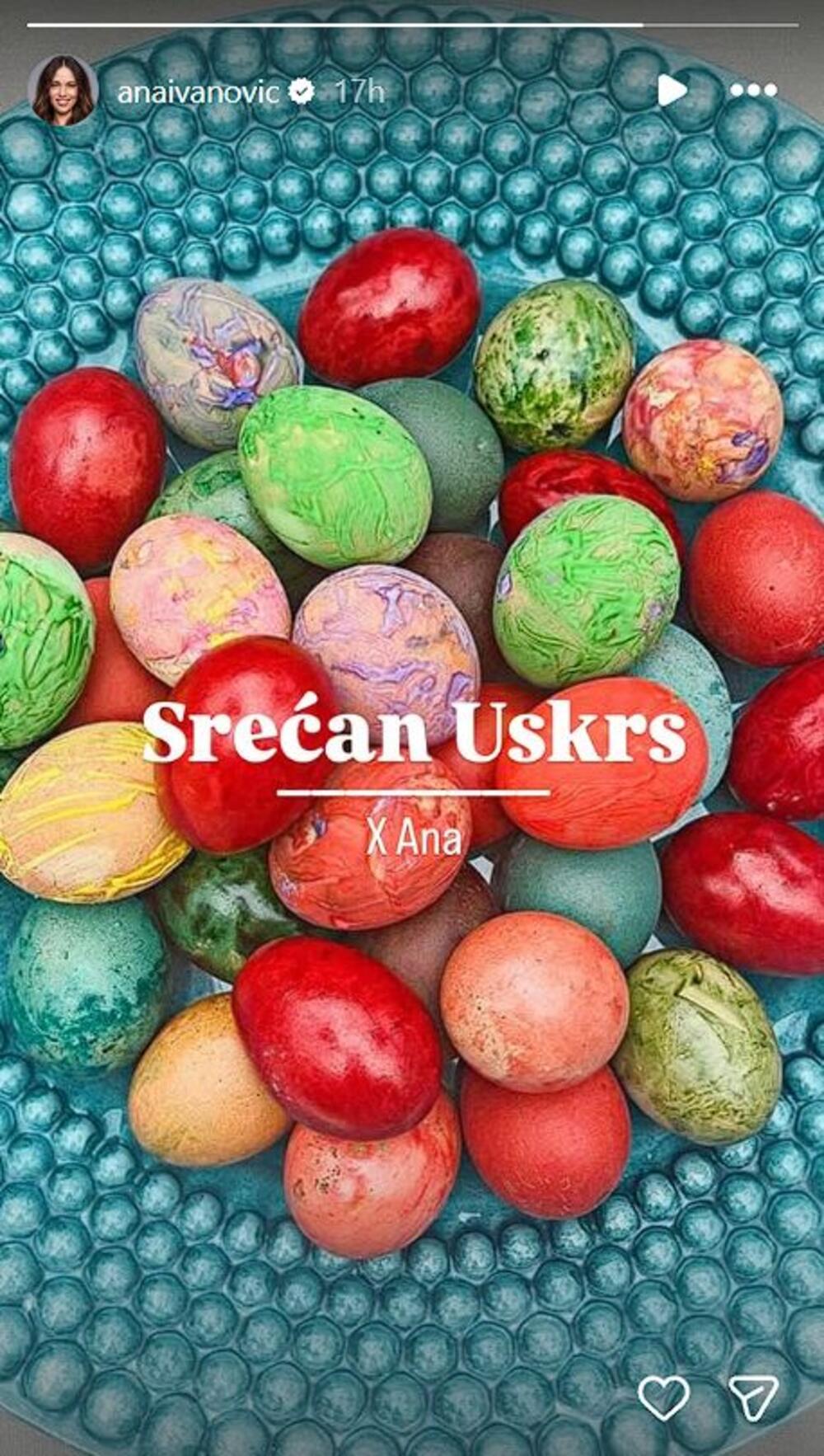 Uskršnja jaja u domu Ane Ivanović