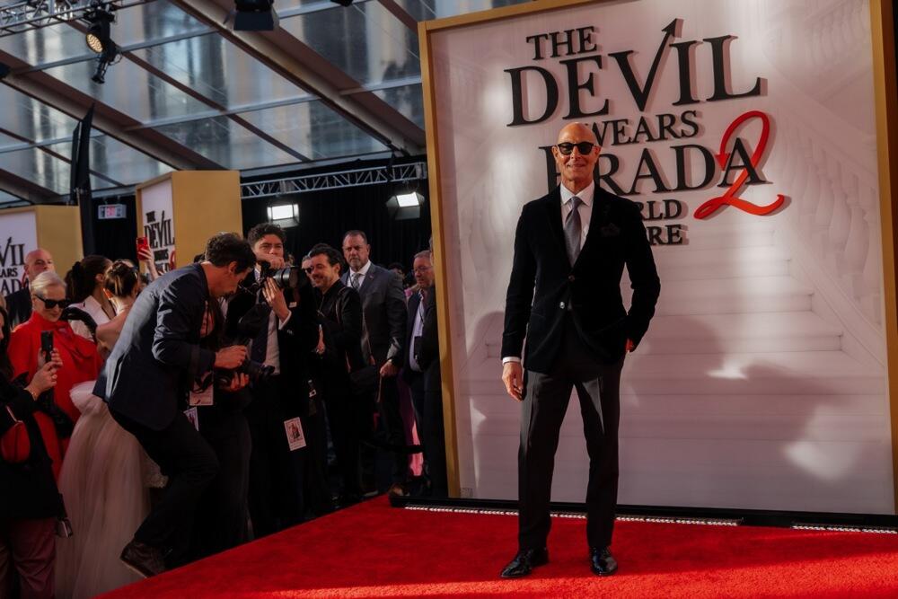 Stenli Tuči na premijeri filma 'Đavo nosi Pradu 2'