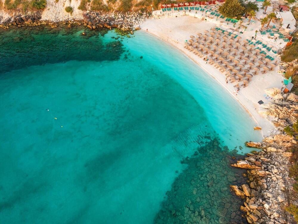 Pogled na grčku plažu Salijara na Tasosu